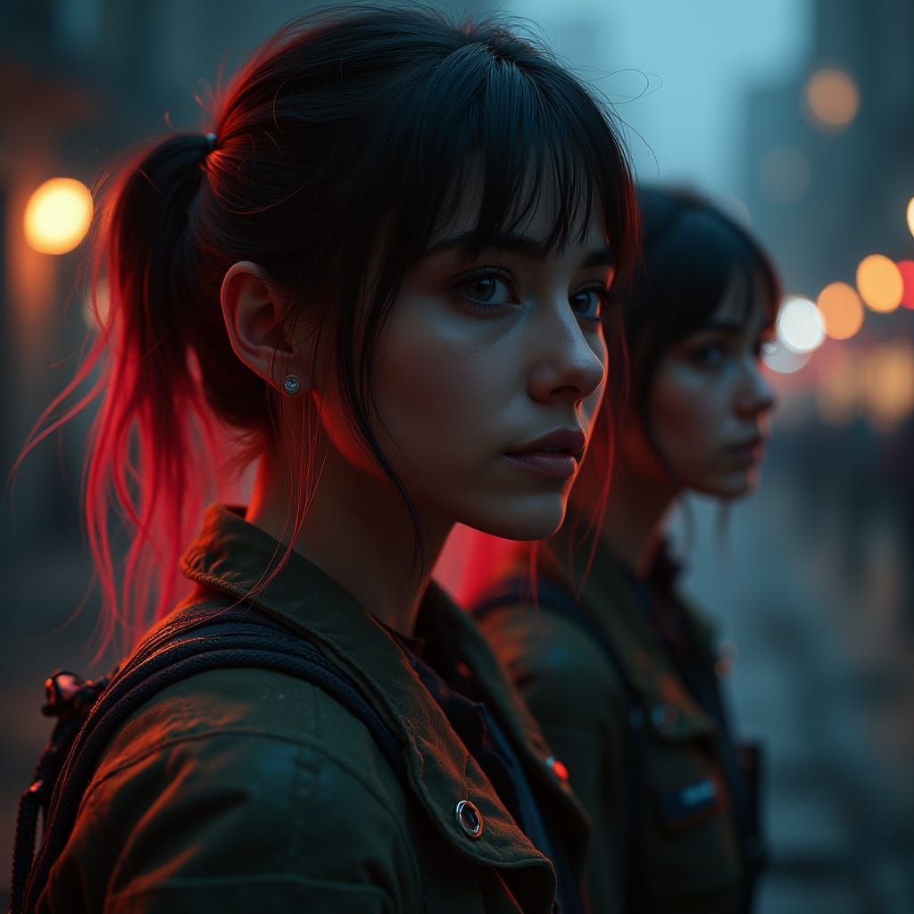 Ethereal Women in Mystical Seveline, a Cinematic Concept Art...