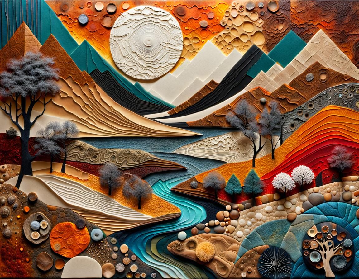 a textured landscape