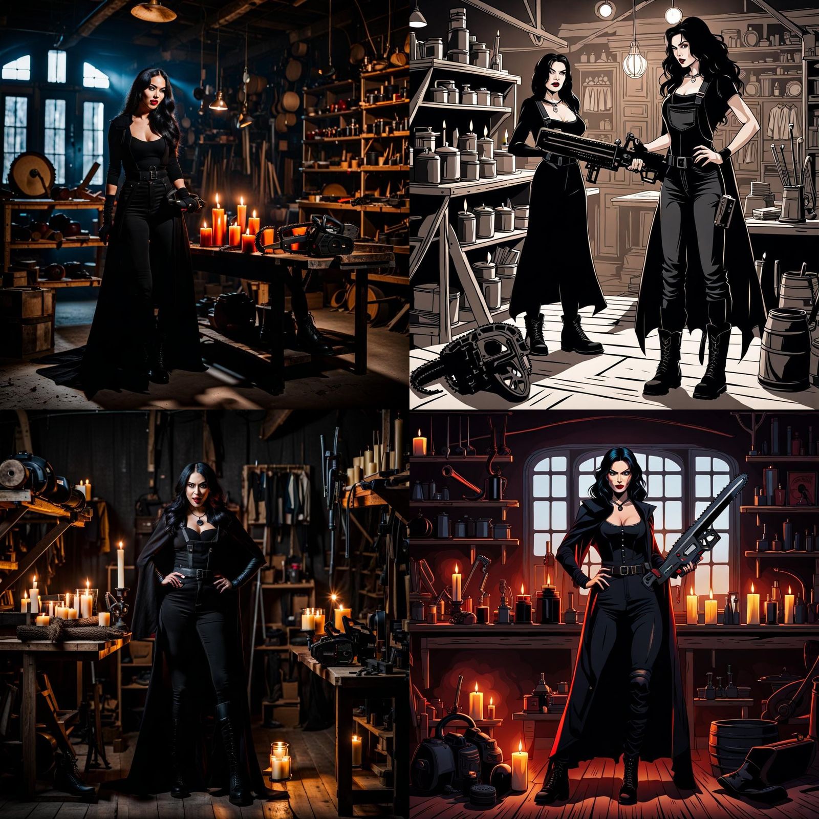 Vampire Chainsaw Workshop: A Candlelit Portrait