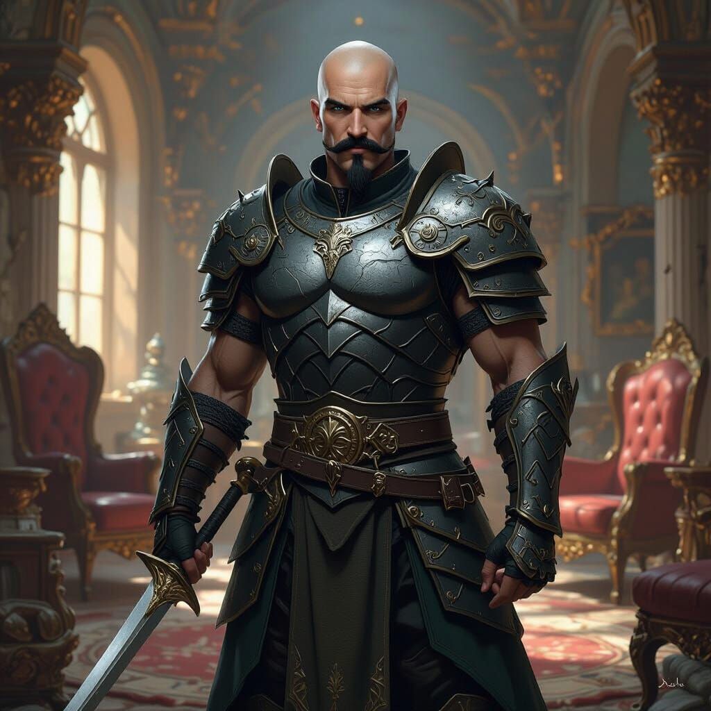 Miniature Warrior in Giant Room, Fantasy Concept Art