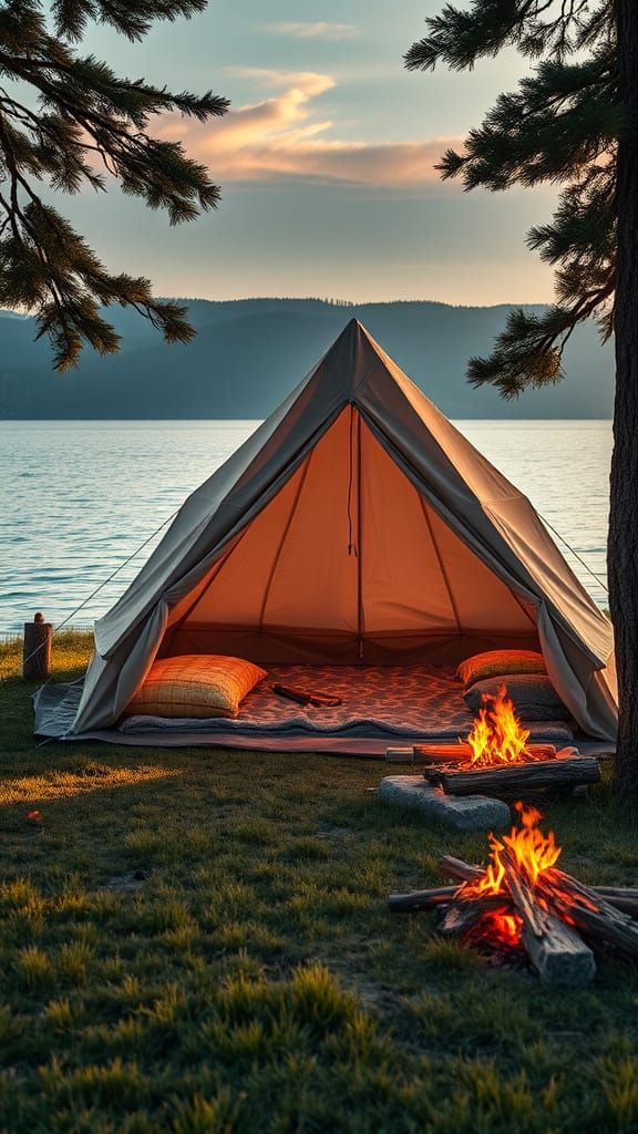 Lake Tahoe Campsite: A Hyper-Realistic 8K Summer Scene