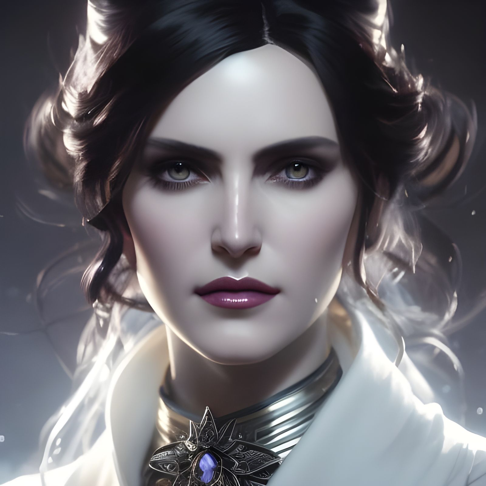 Yennefer Portrait in Art Nouveau Style