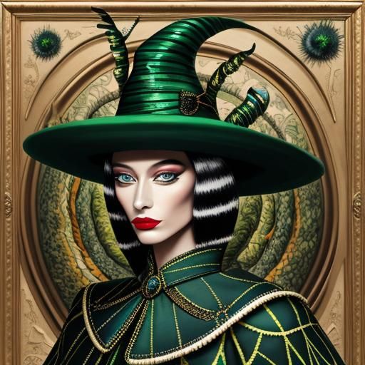 Paris Fashion Model in Surrealist Style