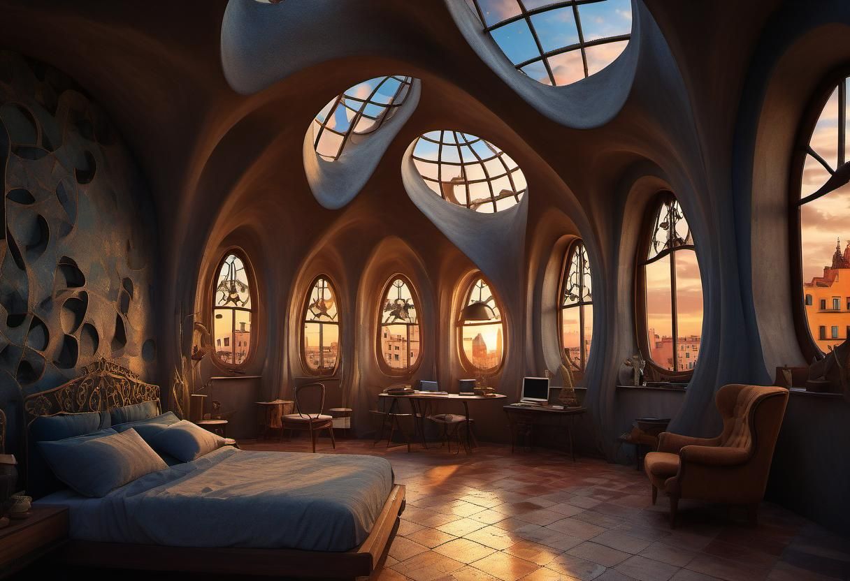 Gaudi-Inspired Casa Mila Attic Interior
