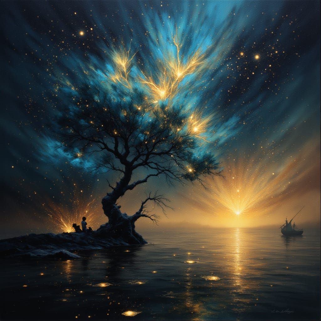 Forbidden Lights Burn Bright in Fiery Night