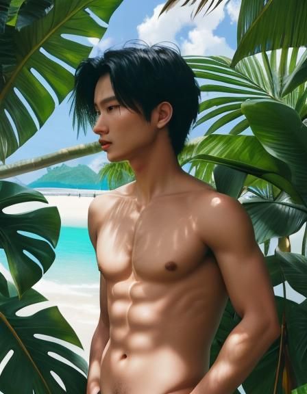 AI Interpretation of Tropical Theme