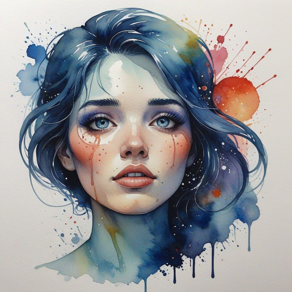 Sugar Soul Watercolor Painting