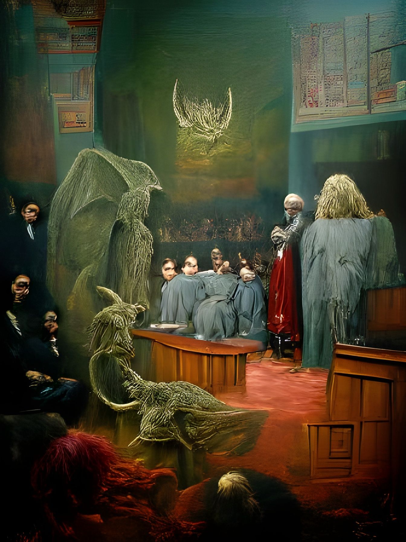 Asmodeus on Trial: A Gustave Doré Inspired Scene