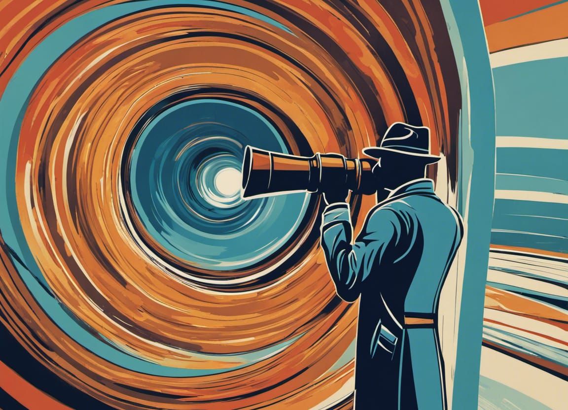 Lighthouse Spy in Abstract Art Style