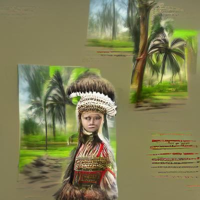 Ukrainian Maori Girl in Dutch Indonesia Setting