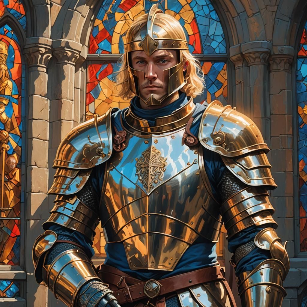 Heroic Knight in Shining Armor Concept Art