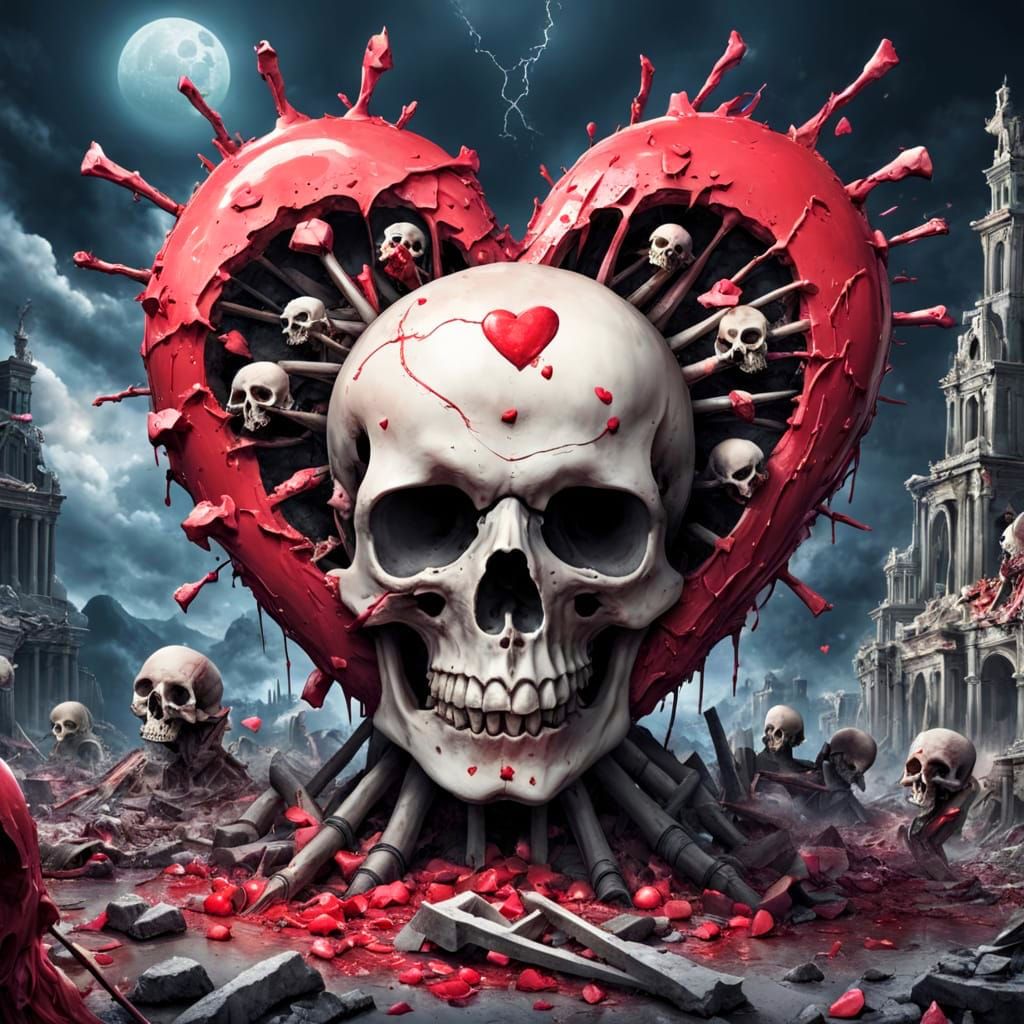 Apocalyptic Scene of Chaos and Passion