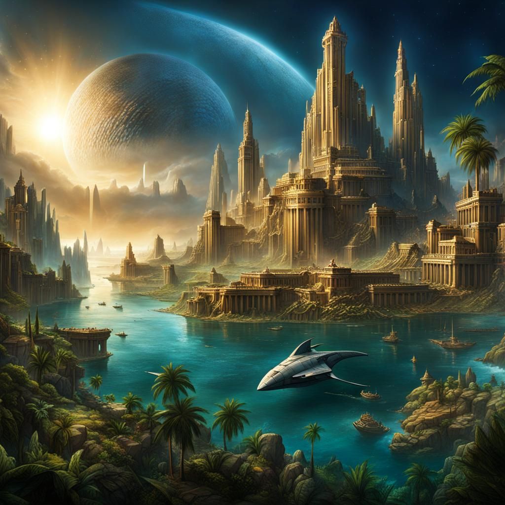 Atlantis Destruction: Comet Impact Devastation