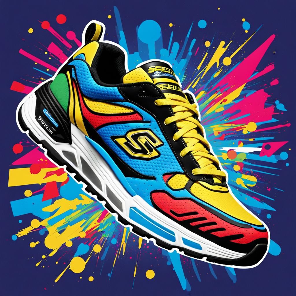 Pop-Art Skechers Advertisement