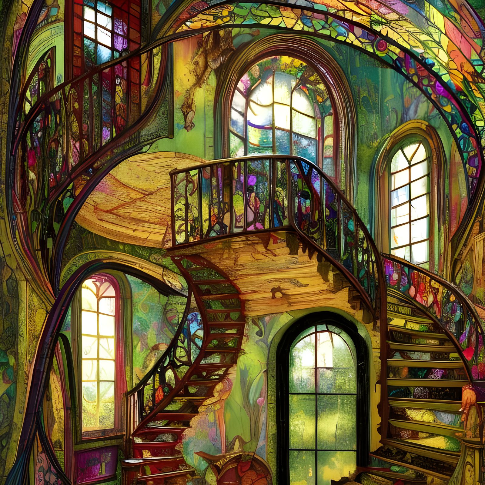 stained-glass-spiral-staircase