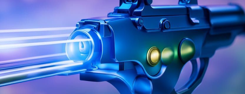 Hyperrealistic Classic Ray Gun with Intricate Details