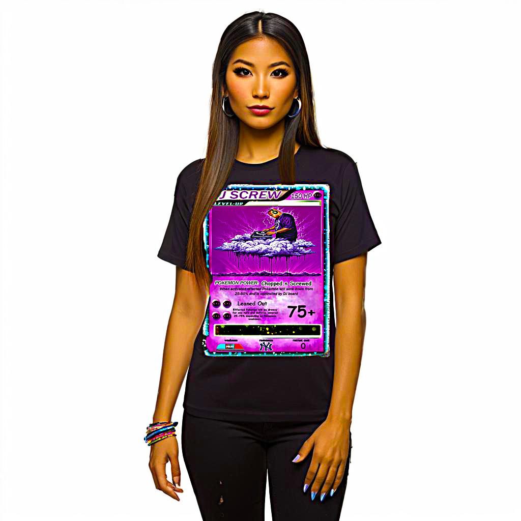 Dj Screw Pokémon Shirt Model