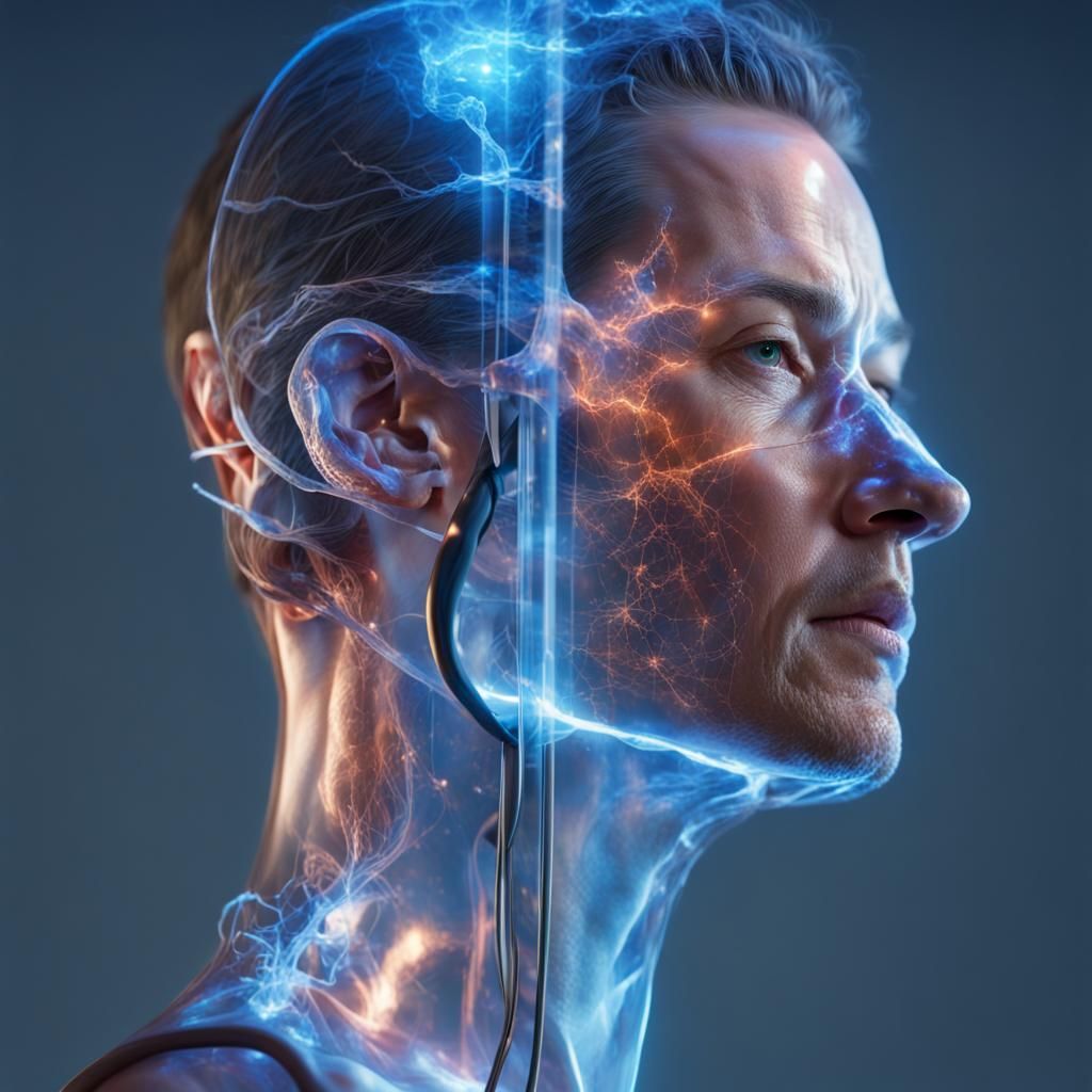 Holographic Doctor Performing Surgery: Hyperrealistic Digita...