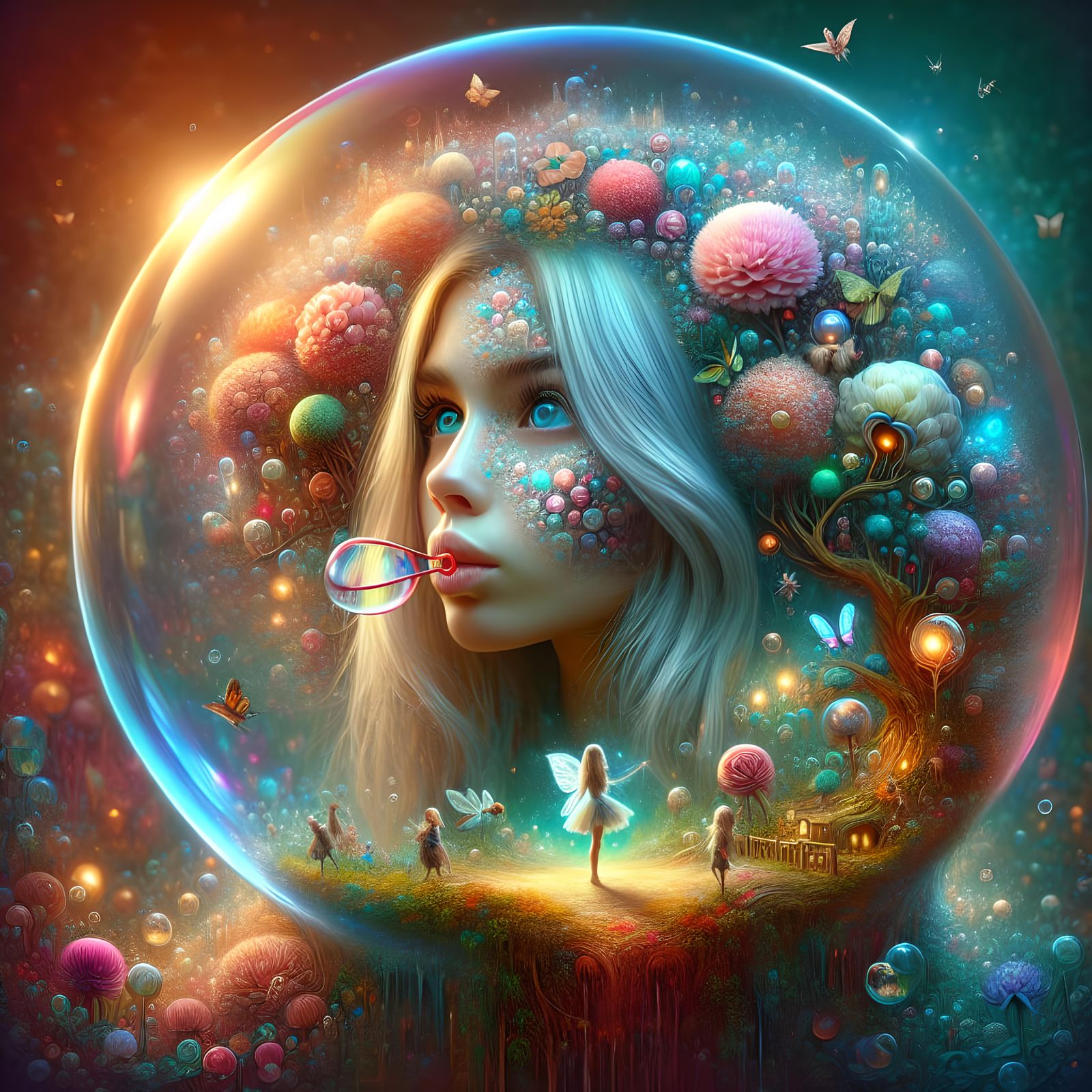 Inside the bubble gum