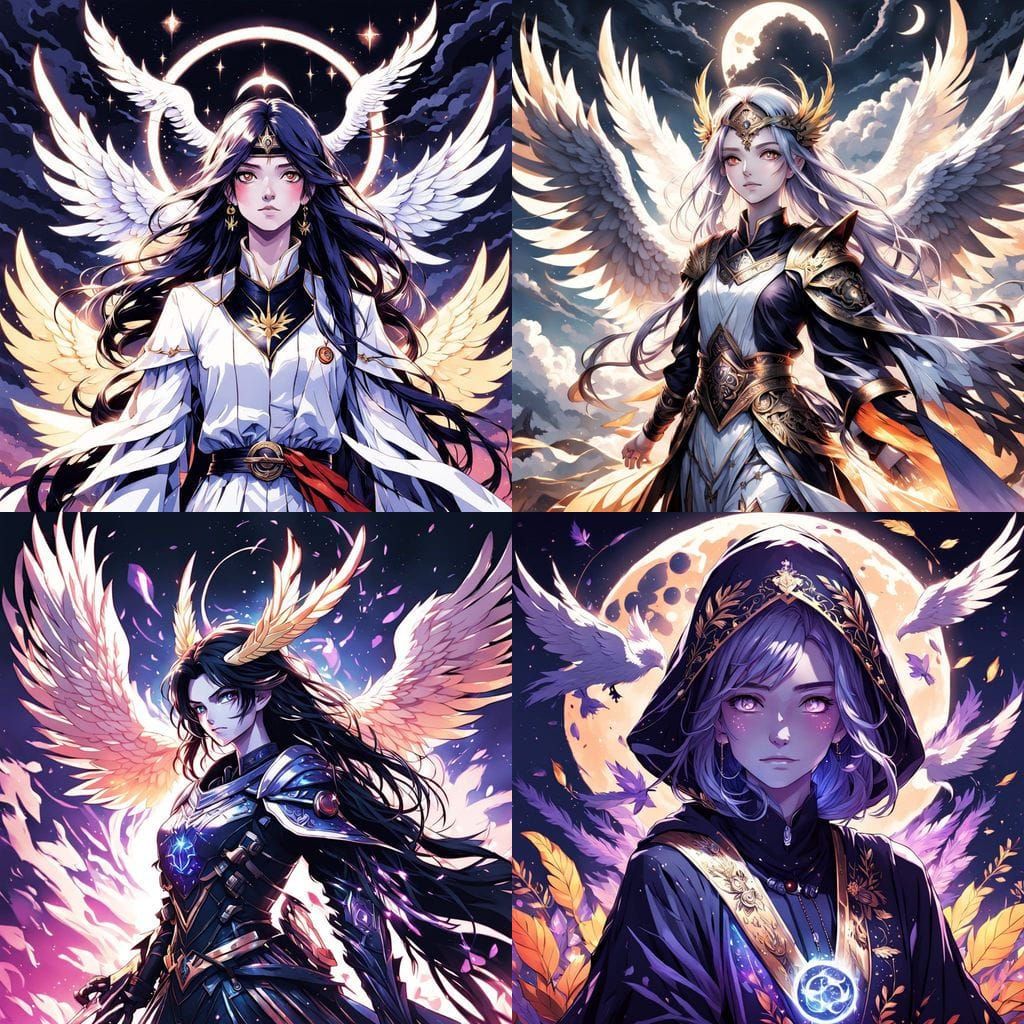 Moonlit Aasimar Cleric Radiates Peace and Wisdom