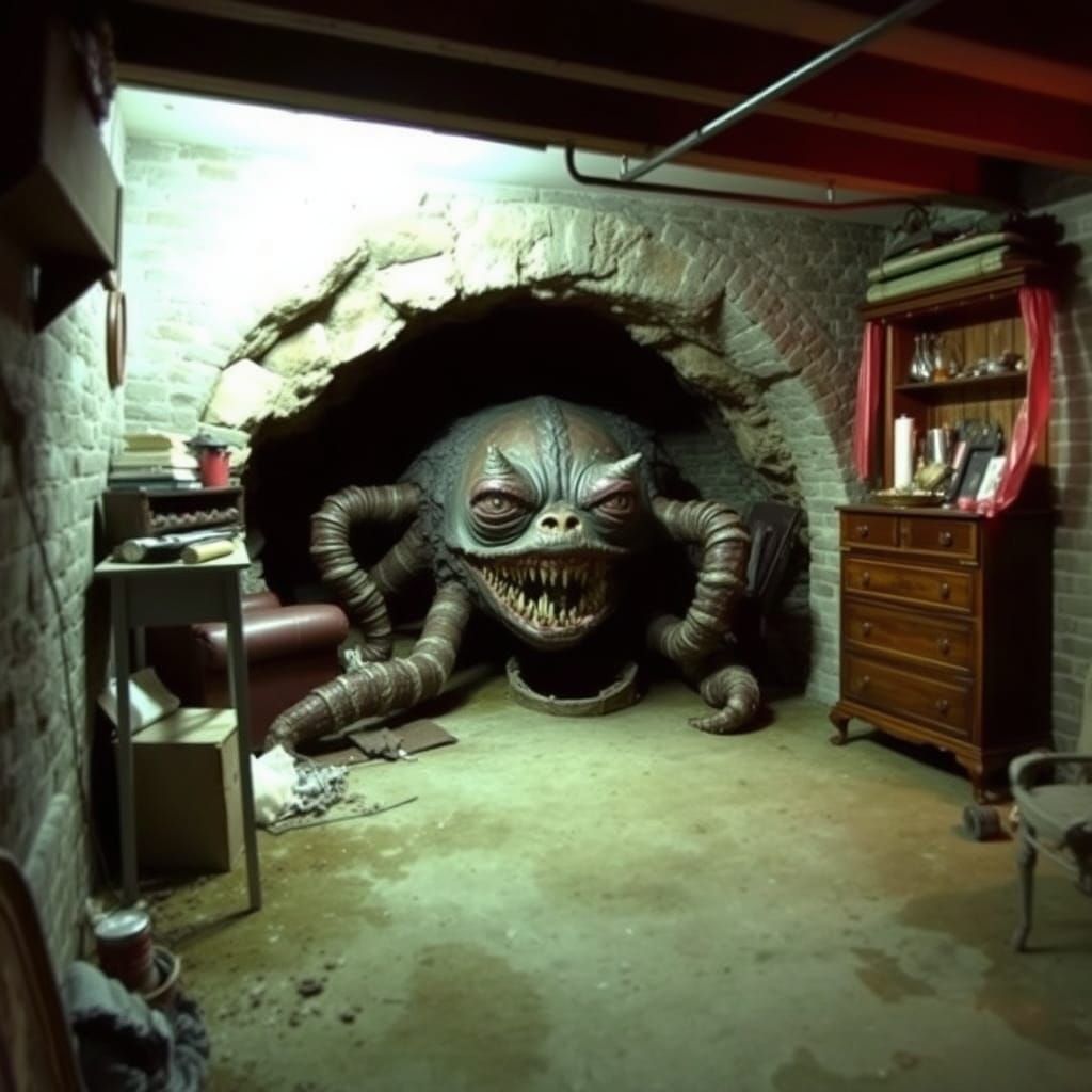 Mysterious Basement Object: An AI Interpretation