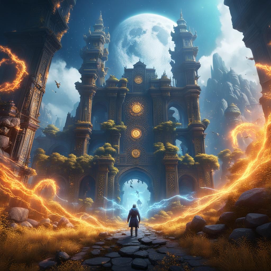 Person Receiving Good Energy: Detailed Matte Painting