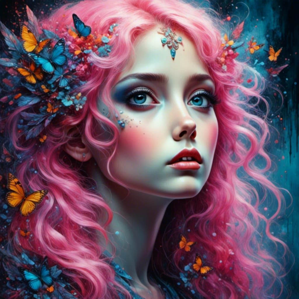 Fantasy Elf Portrait in Ethereal Light