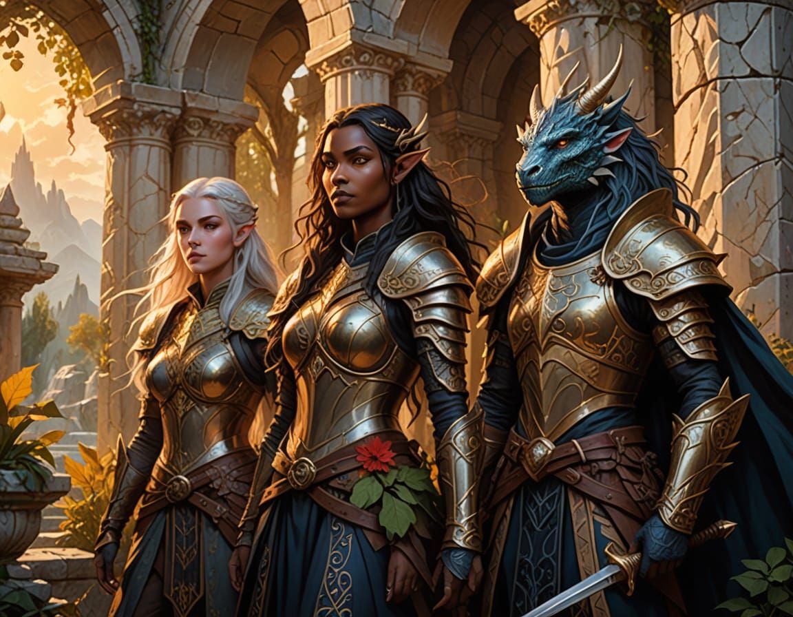 Fantasy Heroes Guard Ancient Ruins