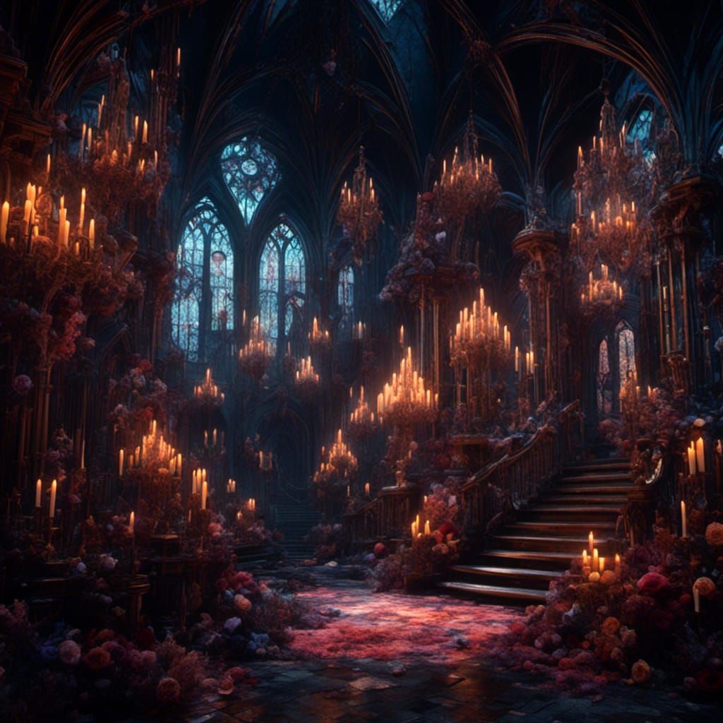 Ethereal Angel in Dark Fantasy Style