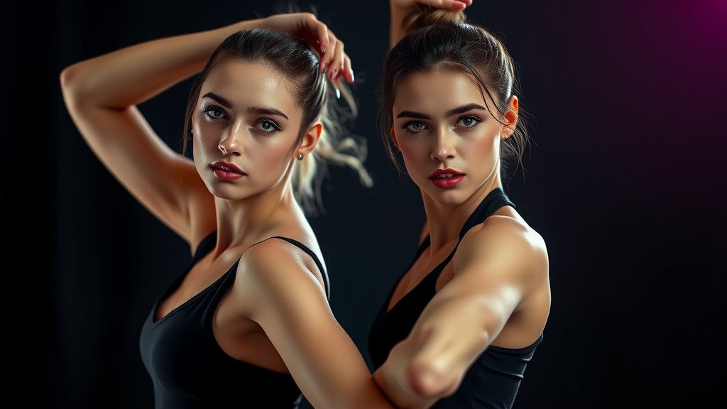 Dramatic Dance Portrait in High Contrast Style