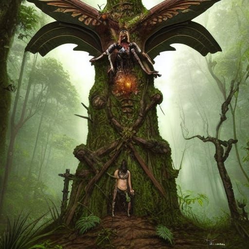 Gothic Iron Cross in Amazon Rainforest