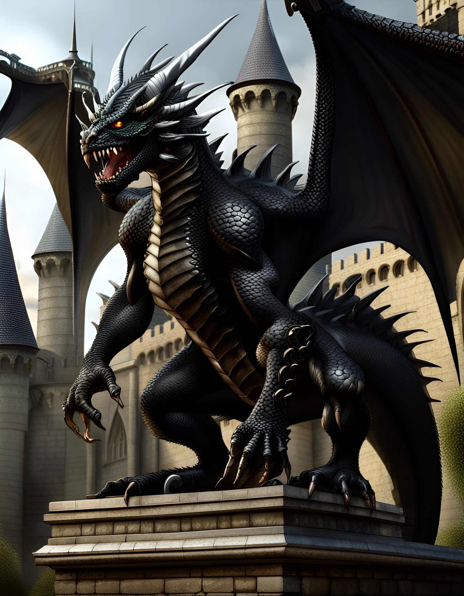 Orc-Black dragon Hybrid