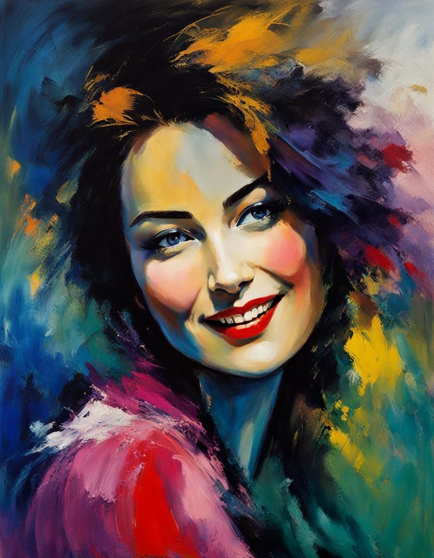 Portrait of a woman - painting-style