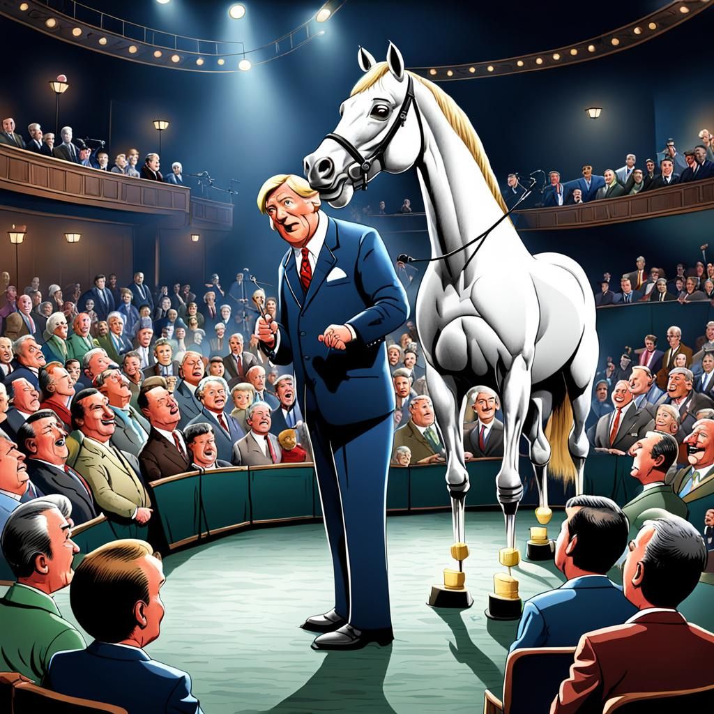 Mr. Ed Stand-Up Comedy Cartoon