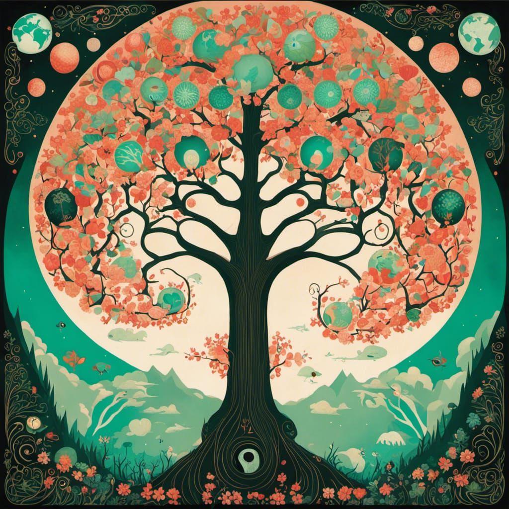 Tree of Life and Earth in Pop Surrealism