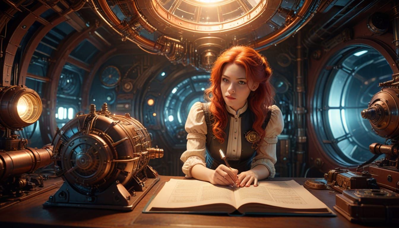 Steampunk Inventor Installs Warp Drive in Sci-Fi Spaceship