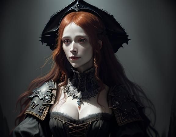 Death Personified as Matte Oil Painting