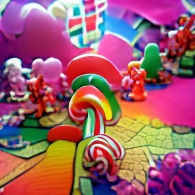 A Colorful Candyland Dreamscape