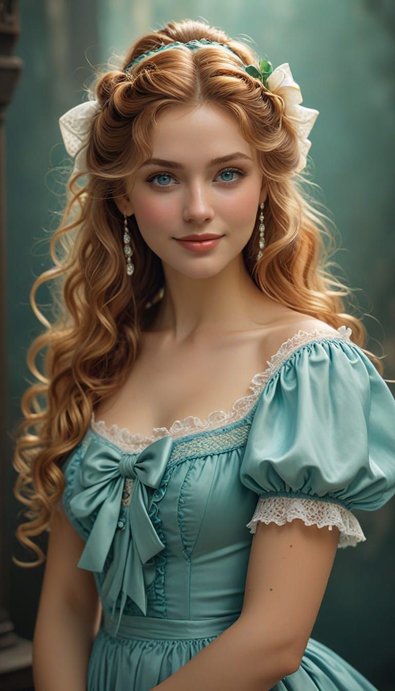 Regal Beauty in Elegant Long Dress