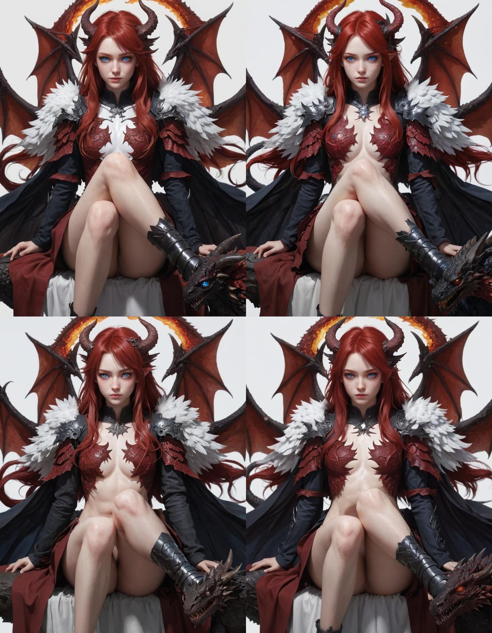 Hybrid Demon Angel Dragon in 3D Anime Art