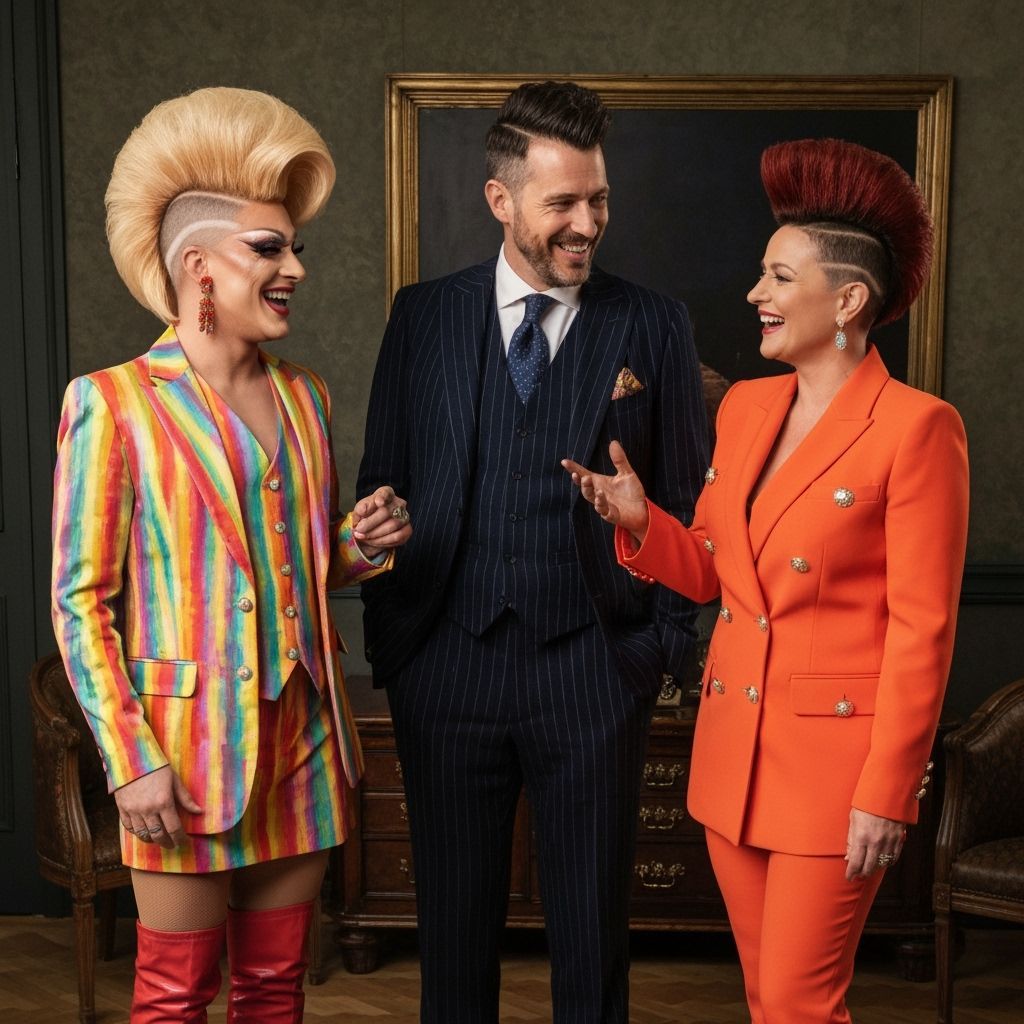 Mohawk Trio in Posh Office Setting