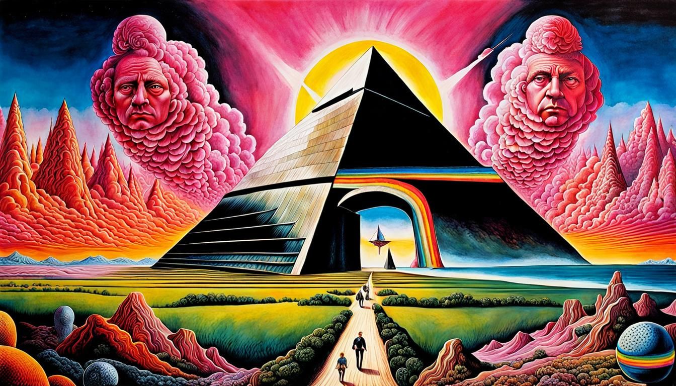 Pink Floyd's Run Like Hell: Surreal Concept Art