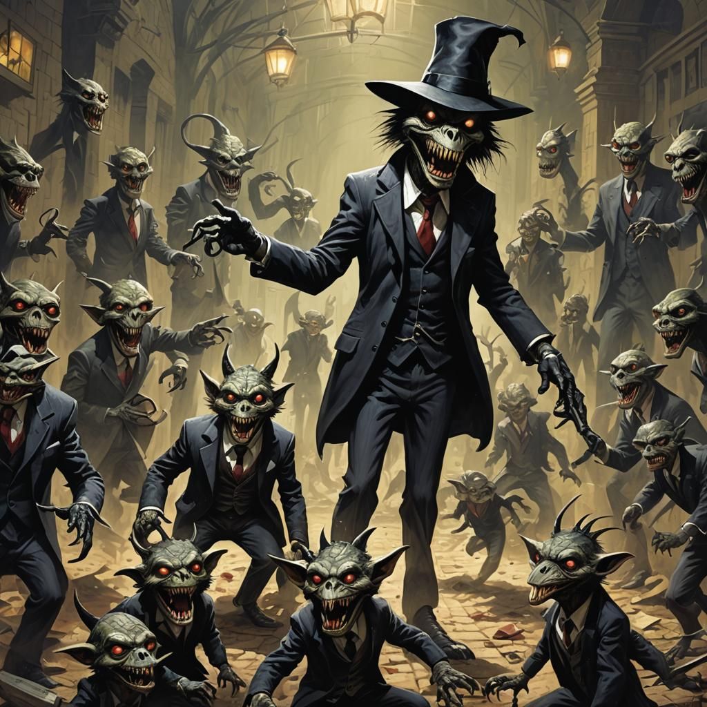 Sinister Chubacabra Creature Art