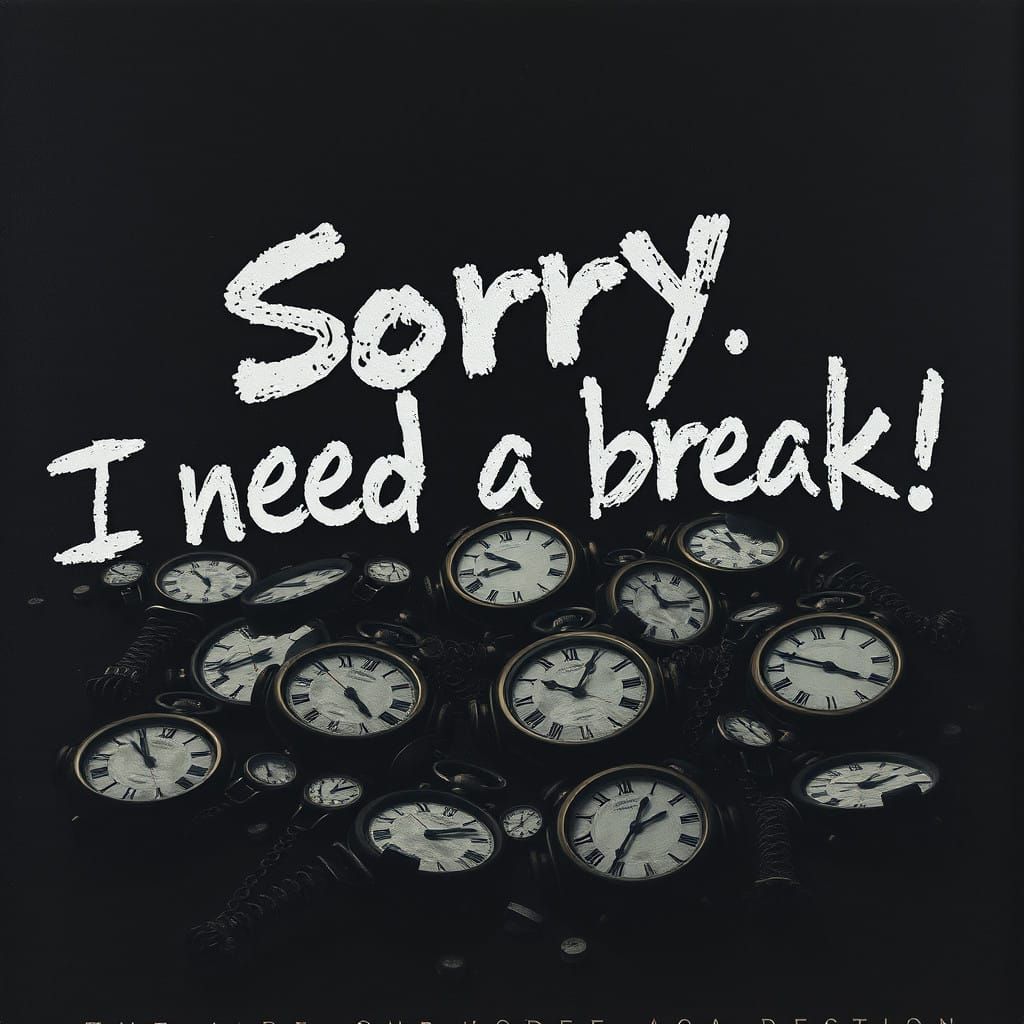 Distressed Script in Chiaroscuro Style, Inspired by Egon Sch...