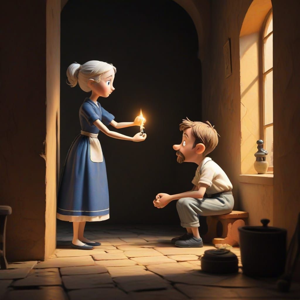 Mercy Amidst Darkness: A Unique Artistic Blend