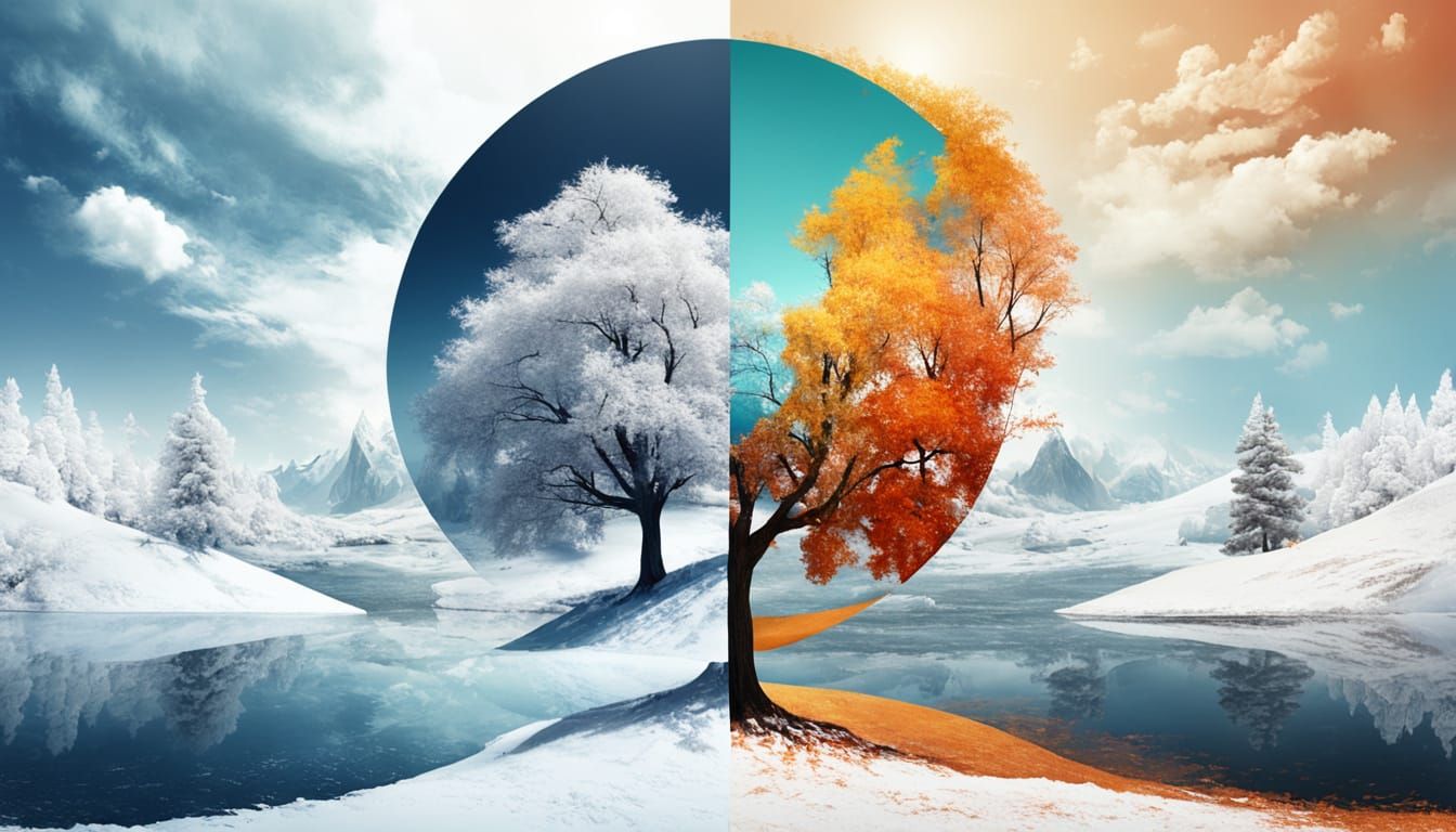 Contrasting Summer and Winter Halves: Concept Art