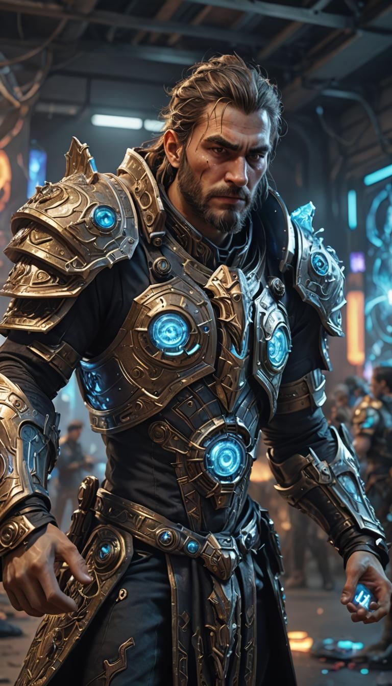 Futuristic fantasy game