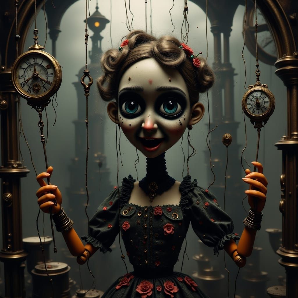 <lora:Marionette-Flux:1.0> <lora:Puppet Maddness:1.0>  <lora...