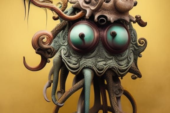 Intricate Mythical Sculptures: Love, Wisdom, and Compassion