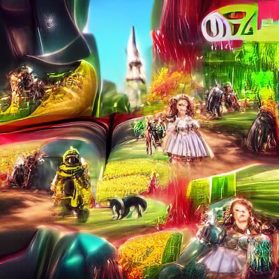 Wizard of Oz Storybook Illustration in 8k